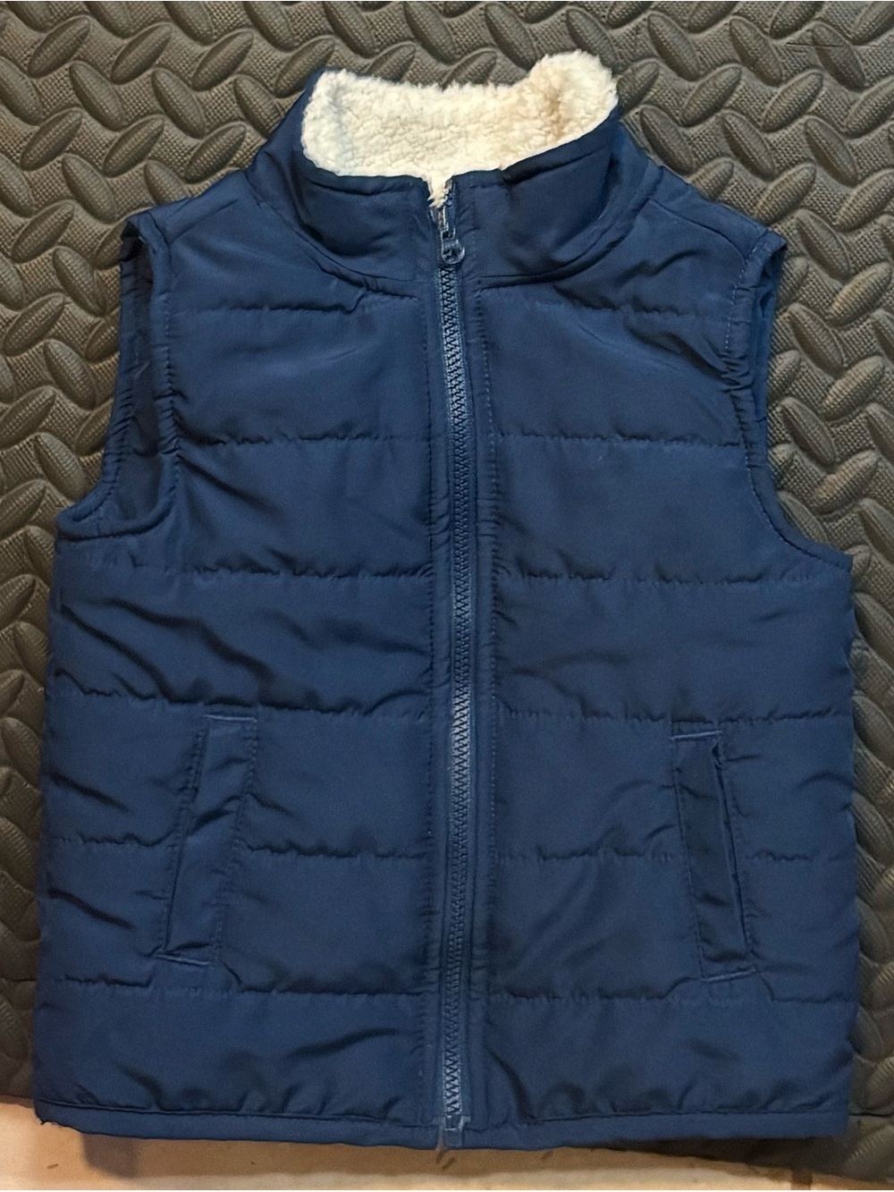 Carter's Navy Sherpa-Lined Puffer Vest